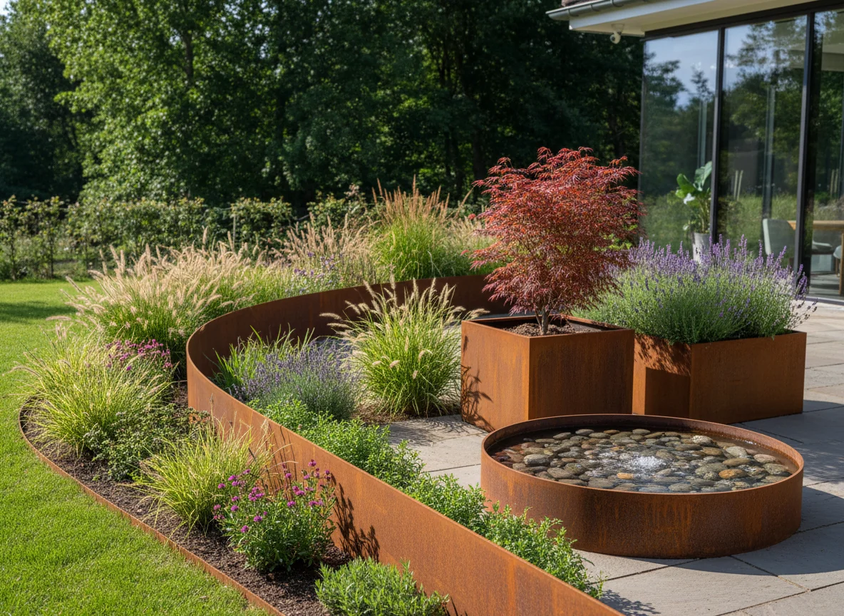 CORTEN CURBINGS - Ember Kamin 