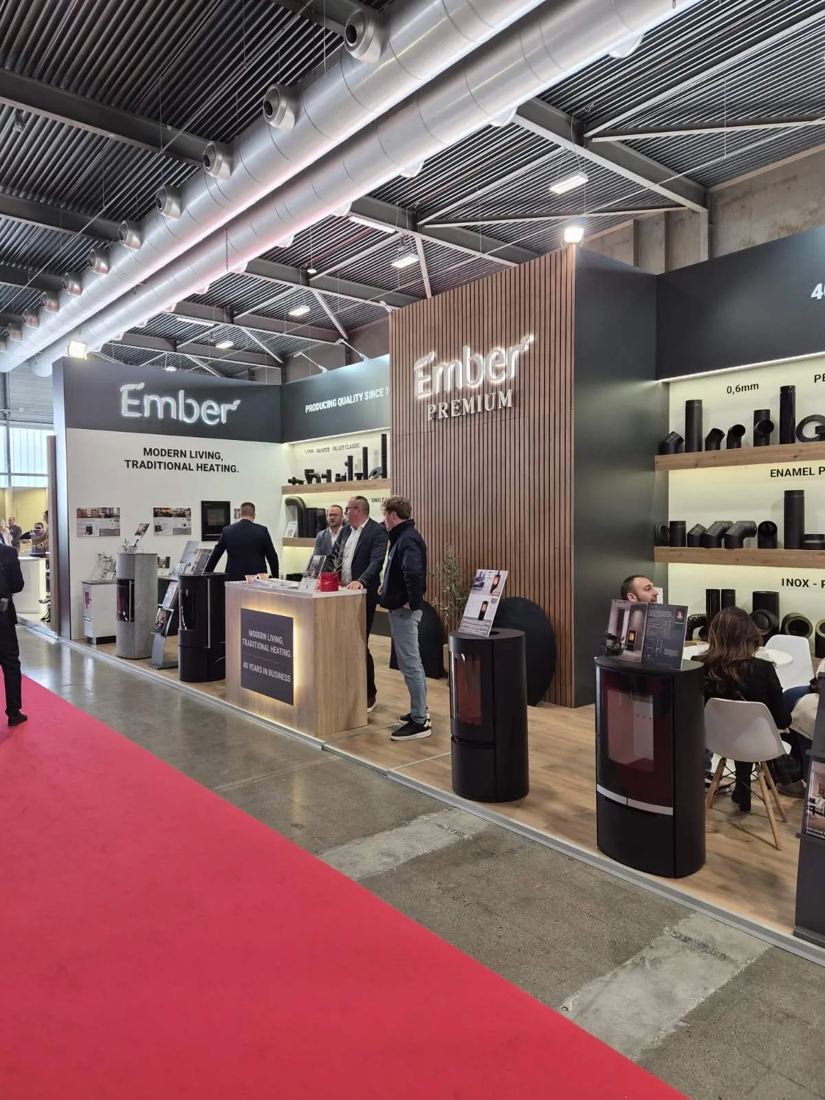 Ember Kamin at Progetto Fuoco in Verona, 2026. - Ember Kamin 